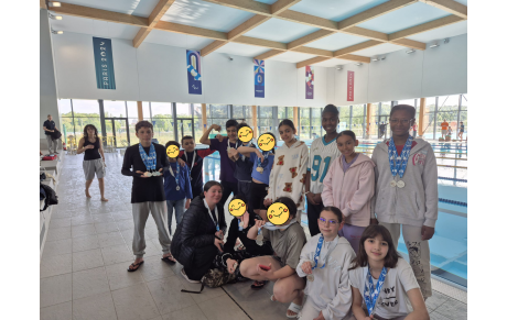 Très fières de nos nageurs !